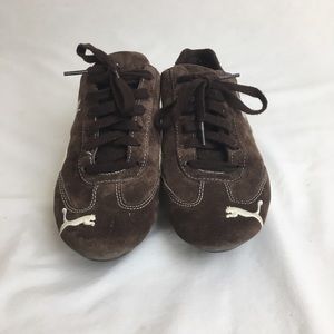 Brown Puma Shoes.